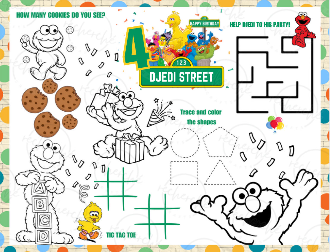 Activity Sheets (Crayons Included)